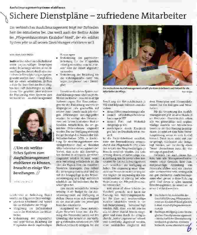 Vorschauseite 1: Sichere Dienstpläne - zufriedene Mitarbeiter