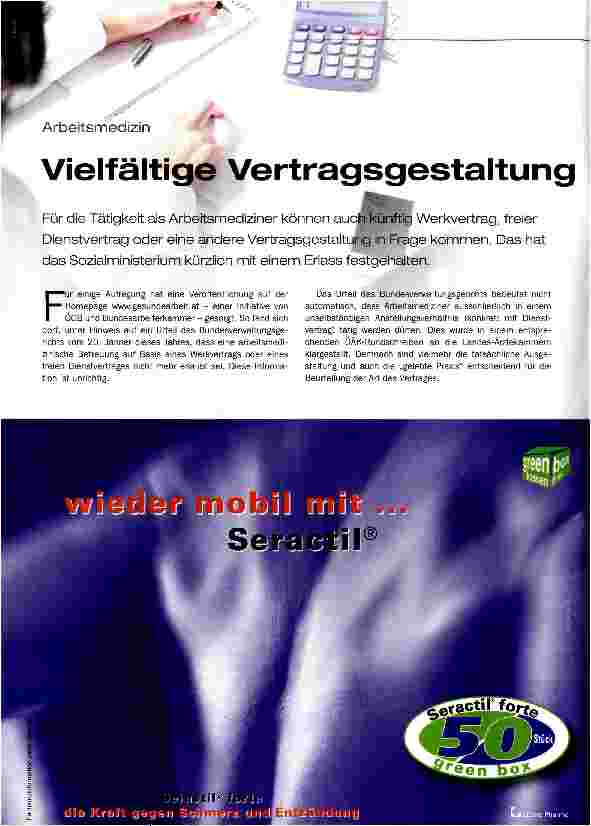 Vorschauseite 1: Vielfältige Vertragsgestaltung möglich