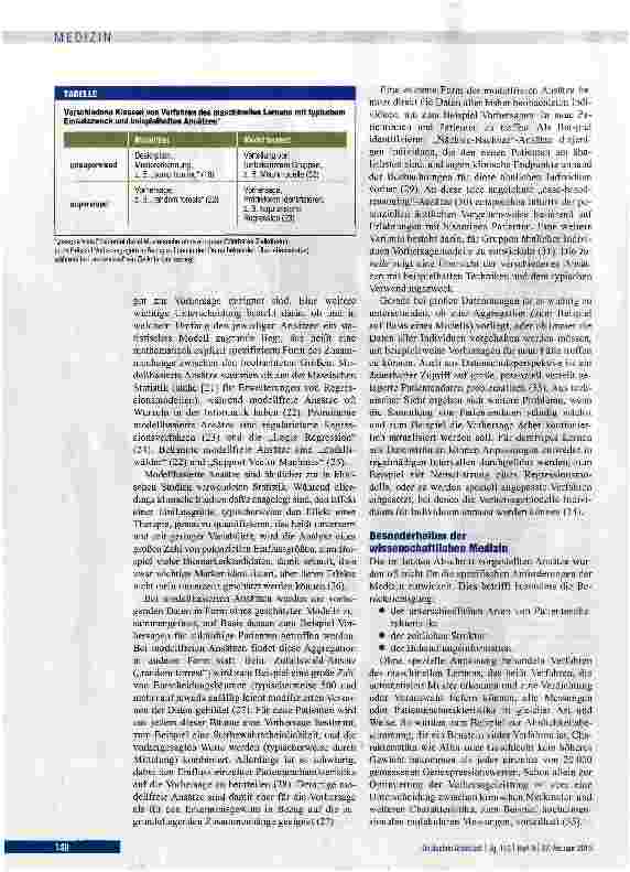 Vorschauseite 4: Big Data in der wissenschaftlichen Medizin - eine biostatistische Perspektive