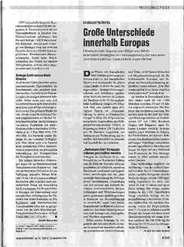 Vorschauseite 2: STAMMZELLTRANSPLANTATIONNabelschnurblut zwischen Kommerz und Altruismus