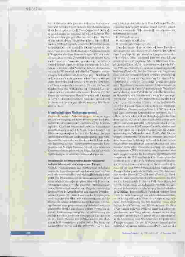 Vorschauseite 2: Interdisziplinäres Risikomanagement in der Therapie der multiplen Sklerose