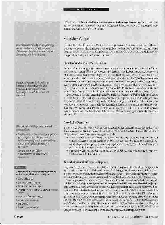 Vorschauseite 6: Diagnostik depressiver Störungen