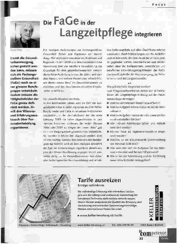 Vorschauseite 1: Die FaGe in der Langzeitpflege integrieren