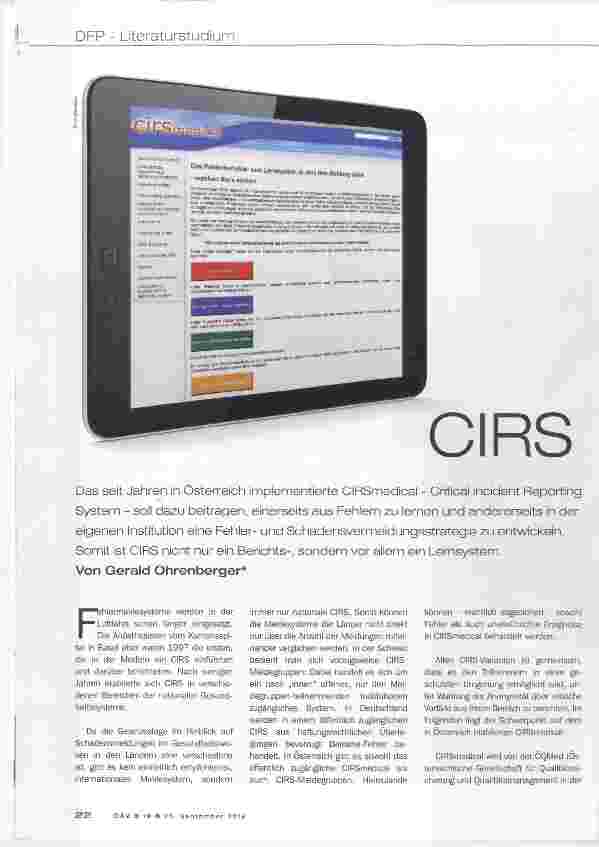 Vorschauseite 1: CIRS