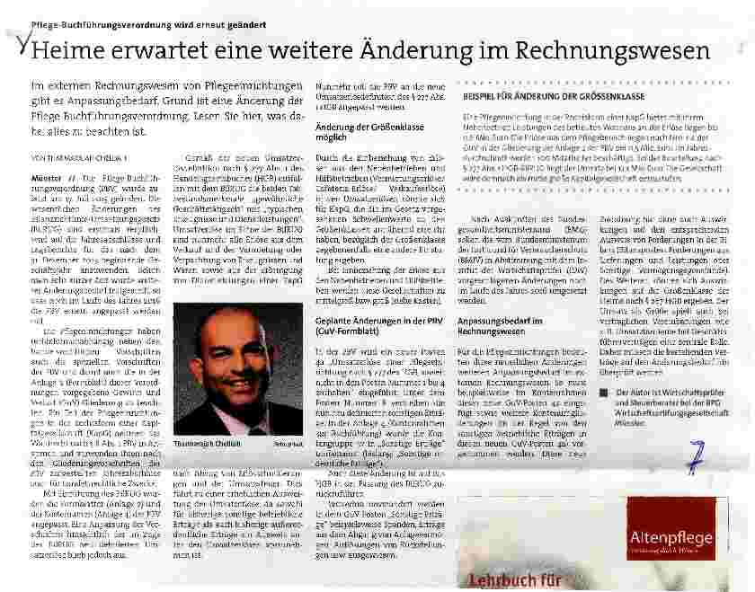 Vorschauseite 1: Heime erwartet eine weitere Änderung im Rechnungswesen