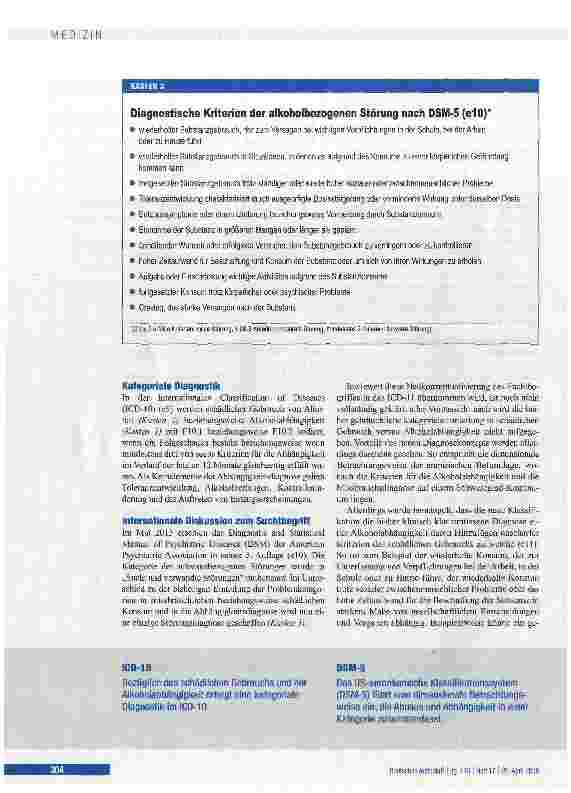 Vorschauseite 4: Abhängigkeit und schädlicher Gebrauch von Alkohol