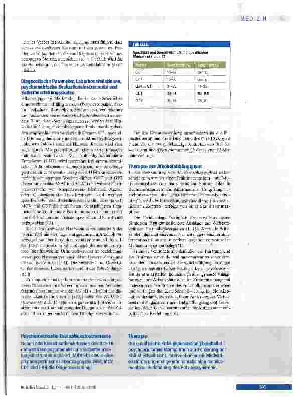 Vorschauseite 5: Abhängigkeit und schädlicher Gebrauch von Alkohol