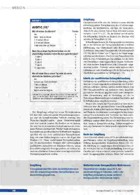 Vorschauseite 6: Abhängigkeit und schädlicher Gebrauch von Alkohol