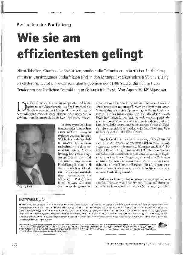 Vorschauseite 1: Evaluation der Fortbildung - Wie sie am effizientesten gelingt