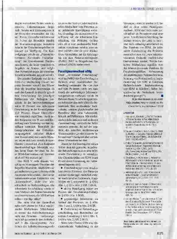 Vorschauseite 2: Informierte Entscheidung als patientenrelevanter Endpunkt