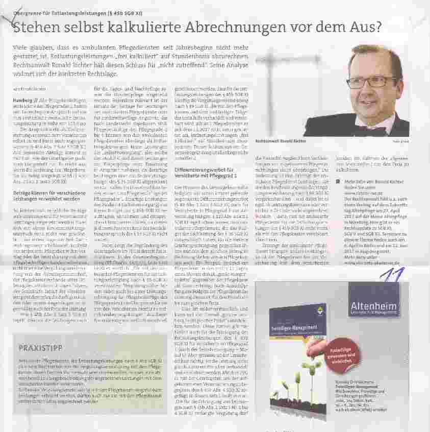 Vorschauseite 1: Stehen selbst kalkulierte Abrechnungen vor dem Aus?
