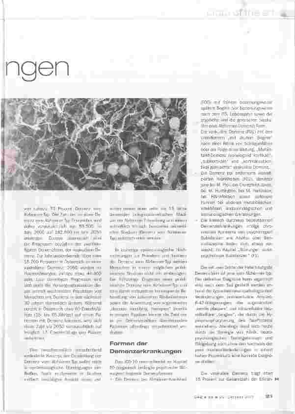 Vorschauseite 2: Dementielle Erkrankungen