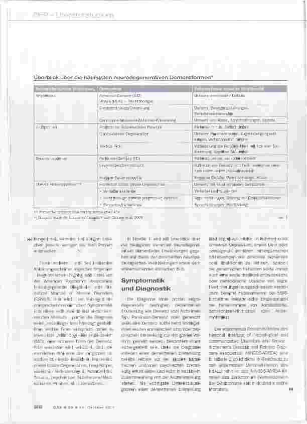 Vorschauseite 3: Dementielle Erkrankungen
