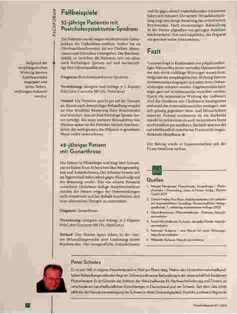 Vorschauseite 3: Die Gelbwurz - Curcuma longa L. Interessante Heilpflanze mit weitem Indikationsgebiet.