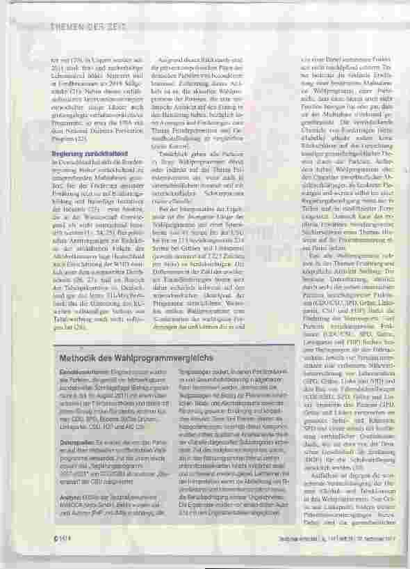 Vorschauseite 2: Der Stellenwert der Prävention In der Politik