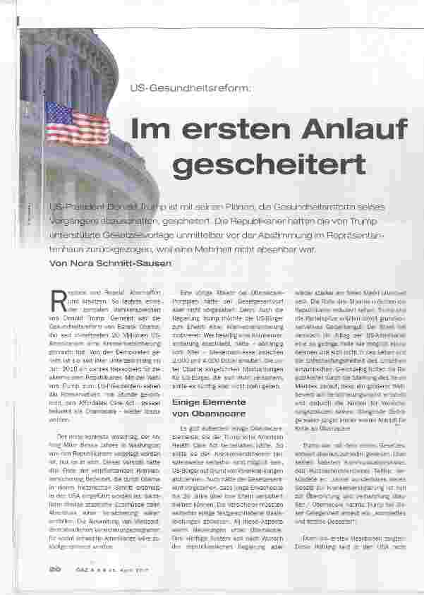 Vorschauseite 1: Im ersten Anlauf gescheitert