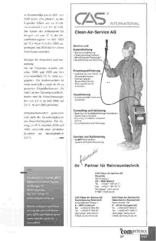 Vorschauseite 2: Gesundheitskosten 2005: Knapp 53 Milliarden