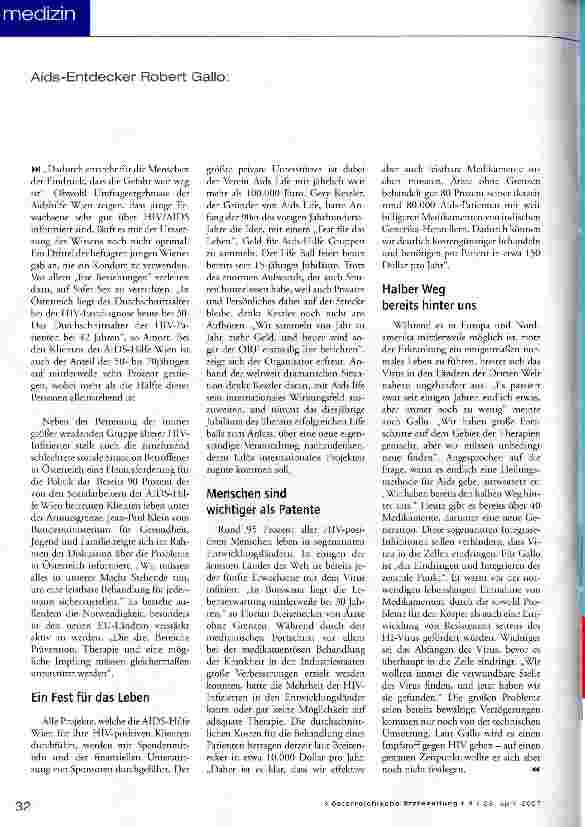 Vorschauseite 2: Basis für Impfstoff bereits gelegt