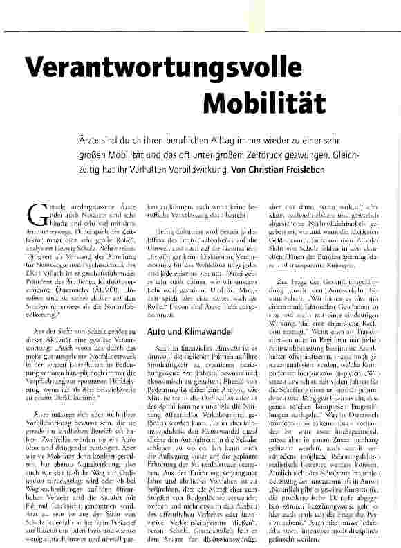 Vorschauseite 1: Verantwortungsvolle Mobilität