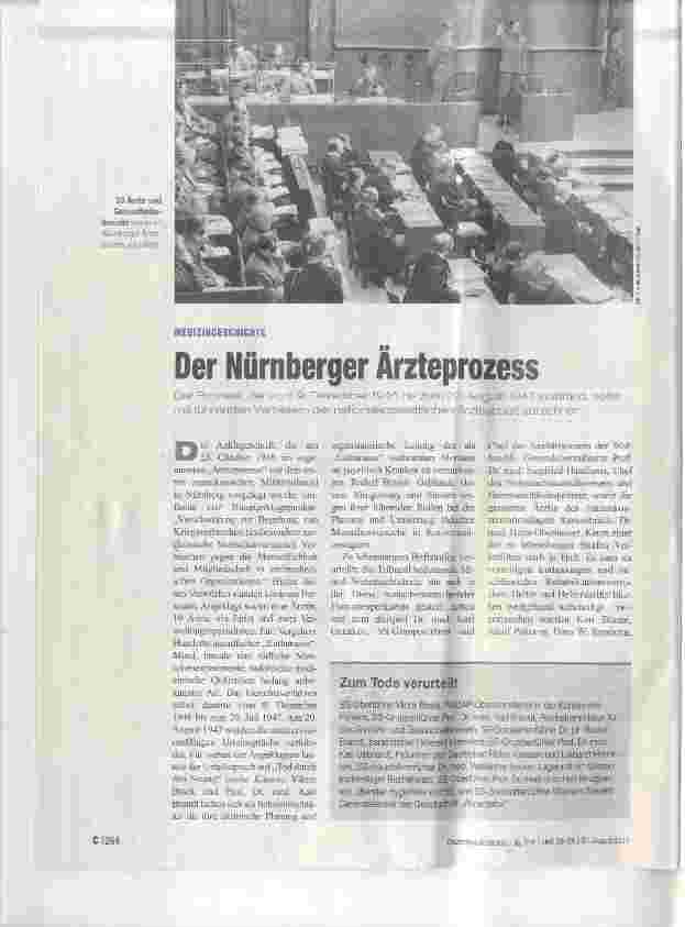 Vorschauseite 1: Der Nürnberger Arzteprozess