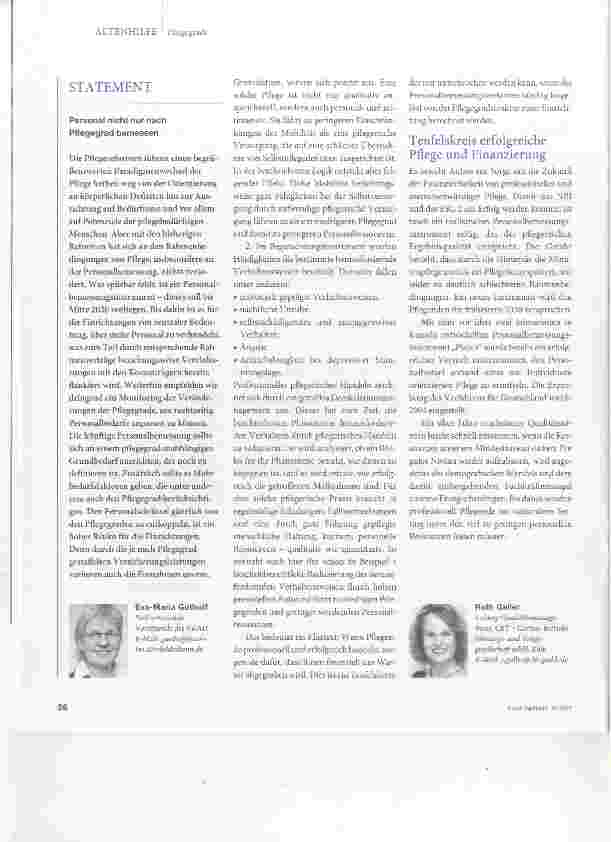 Vorschauseite 3: Wie sich die neuen Pflegegrade in der Praxis auswirken