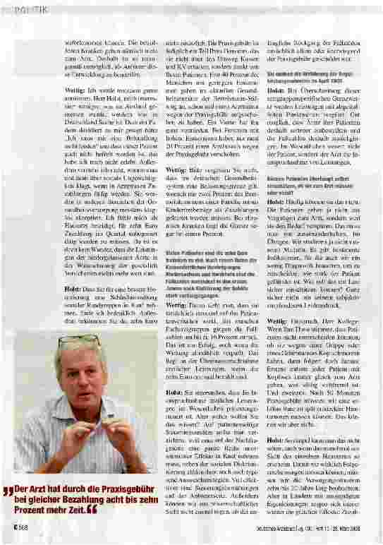 Vorschauseite 2: Hat sich die Praxisgebühr bewährt?
