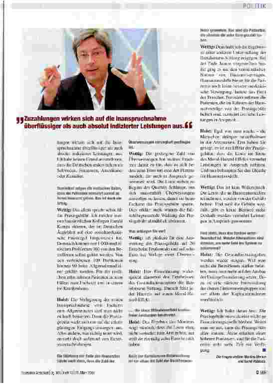 Vorschauseite 3: Hat sich die Praxisgebühr bewährt?