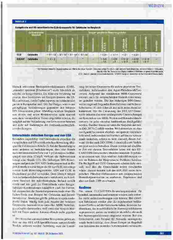 Vorschauseite 5: Sensibel, intermediär und resistent -Wirkintensität von Antibiotika