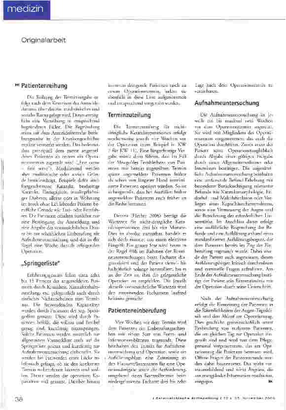 Vorschauseite 3: Augentagesklinik für Kataraktchirurgie