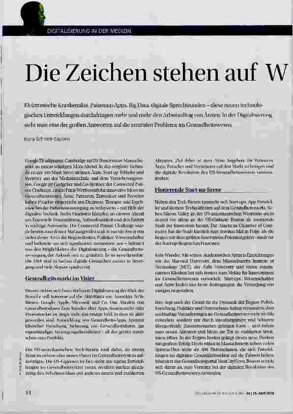 Vorschauseite 1: Die Zeichen stehen auf Wandel