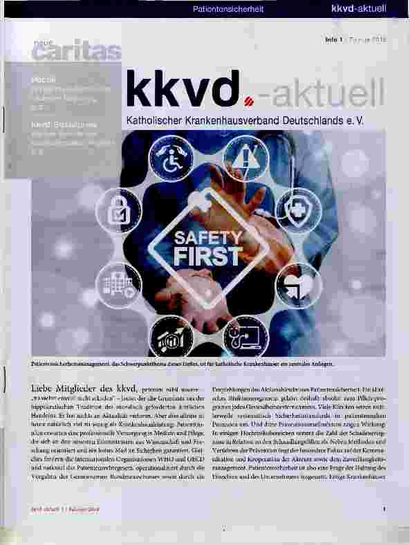 Vorschauseite 1: Katholischer Krankenhausverband Deutschlands e.V.