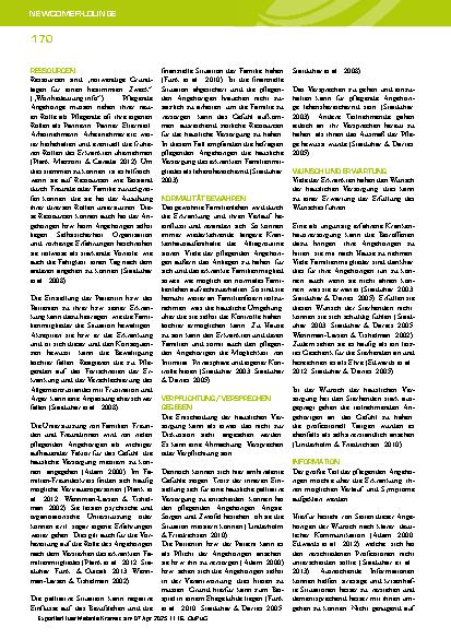 Vorschauseite 5: Entscheidung pflegender Angehöriger für eine palliative häusliche Versorgung – eine Literaturarbeit