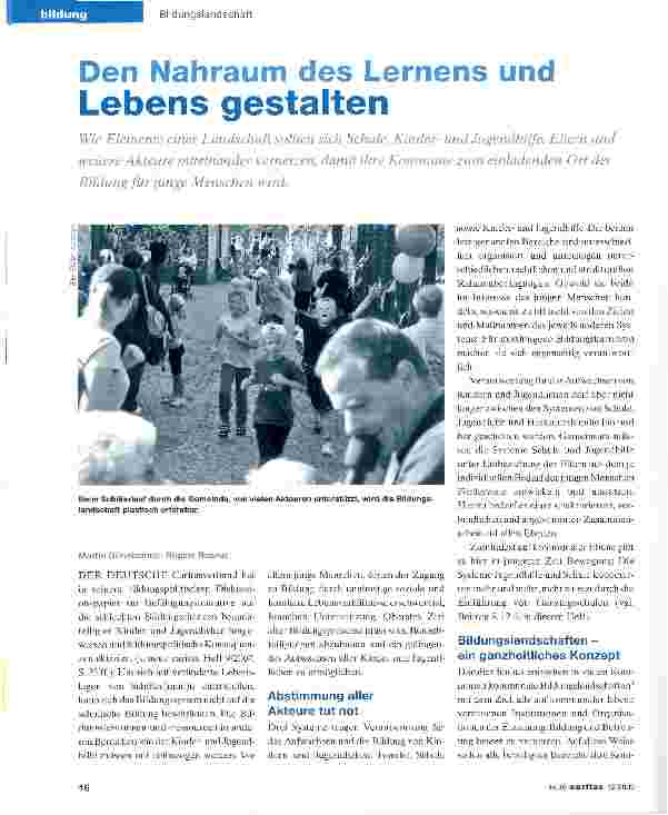 Vorschauseite 1: Den Nahraum des Lernens und Lebens gestalten