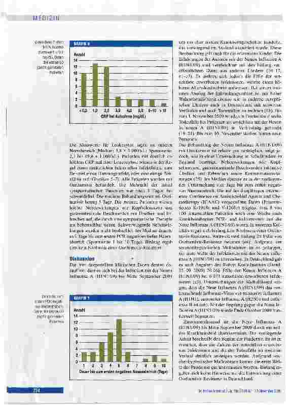 Vorschauseite 5: Erste klinische Erfahrungen mit der Neuen Influenza A (H1N1/09)