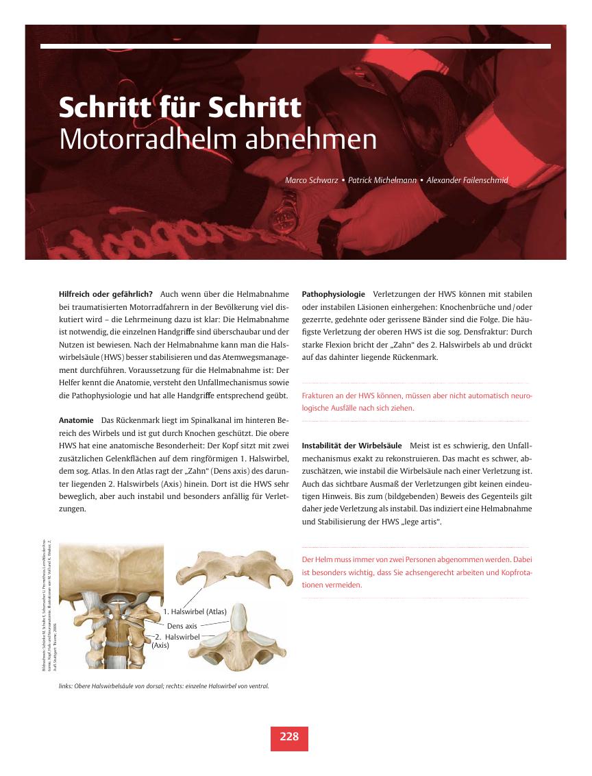 Vorschauseite 1: Schritt für Schritt ? Motorradhelm abnehmen