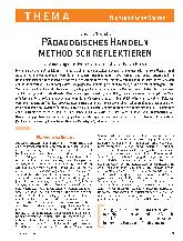 Vorschauseite 2: Pädagogisches Handeln methodisch reflektieren