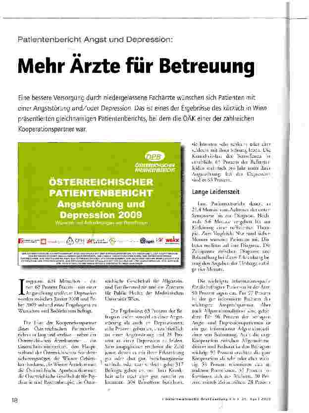 Vorschauseite 1: Mehr Ärzte für Betreuung