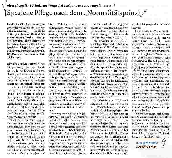 Vorschauseite 1: Spezielle Pflege nach dem „Normalitätsprinzip