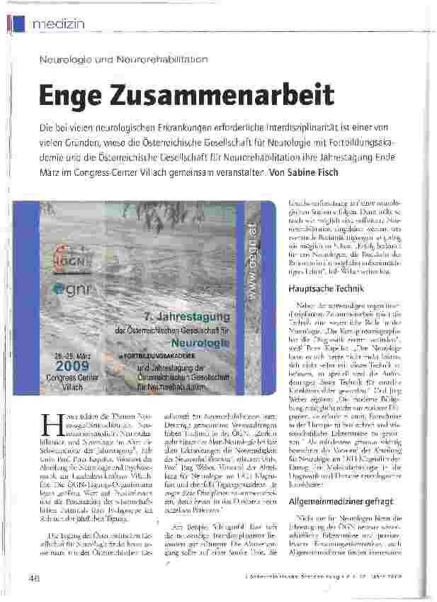 Vorschauseite 1: Enge Zusammenarbeit