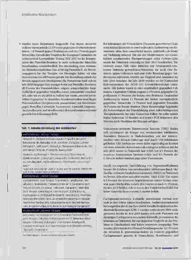Vorschauseite 5: Antibiotika-Resistenzen
