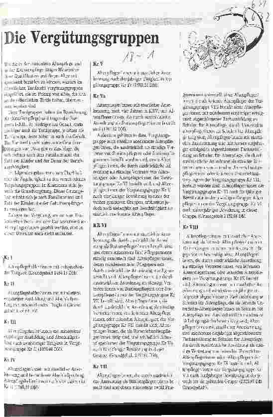 Vorschauseite 1: Die Vergütungsgruppen