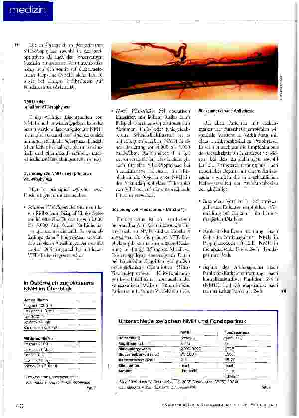 Vorschauseite 3: Venöse Thromboembolie-Prophylaxe