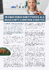 Vorschauseite 1: In einer Kinderarztpraxis als engagierte Christen arbeiten.