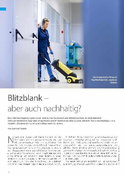Vorschauseite 1: Blitzblank - aber auch nachhaltig?