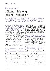 Vorschauseite 1: "Ökonomisierung ist eine Triebfeder. "