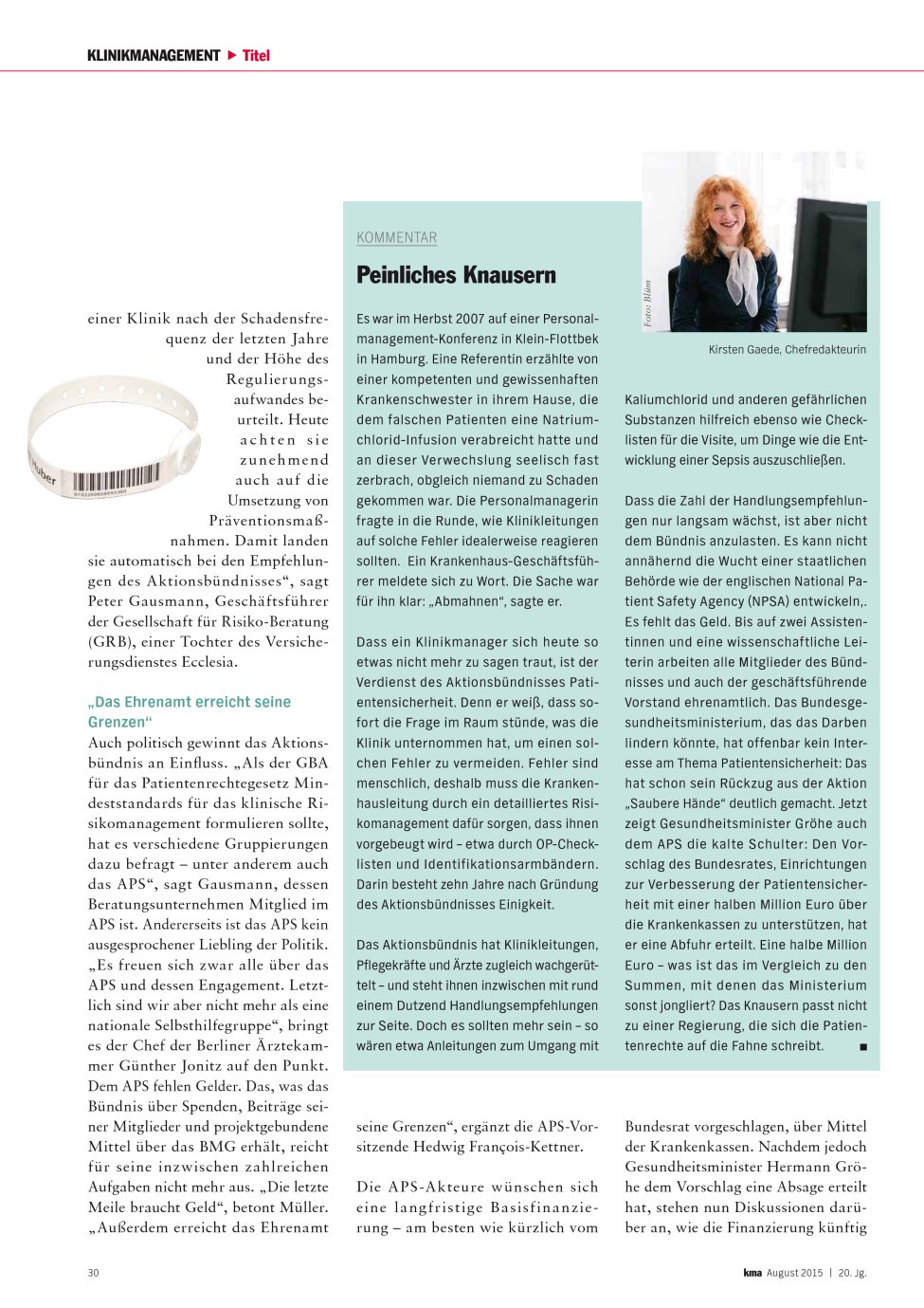 Vorschauseite 1: Peinliches Knausern