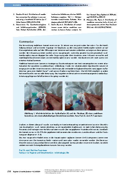 Vorschauseite 3: Desinfektion nadelloser Konnektoren: Tragbares UV-Licht-Gerät desinfiziert auch innere Oberflächen