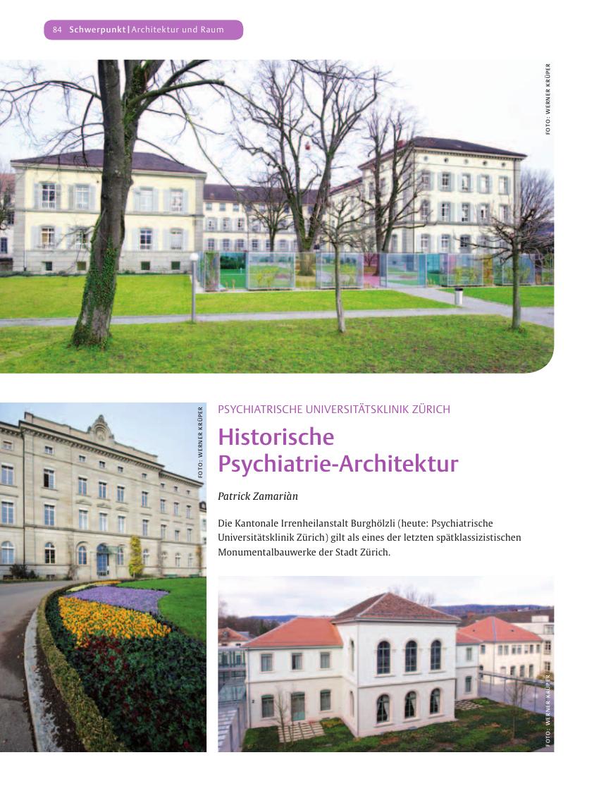 Vorschauseite 1: Historische Psychiatrie-Architektur