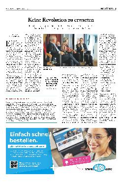 Vorschauseite 1: Keine Revolution zu erwarten.