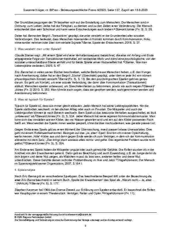 Vorschauseite 3: Kommunikationsmuster – Psychologische Spiele – Transaktionsanalyse im Betreueralltag